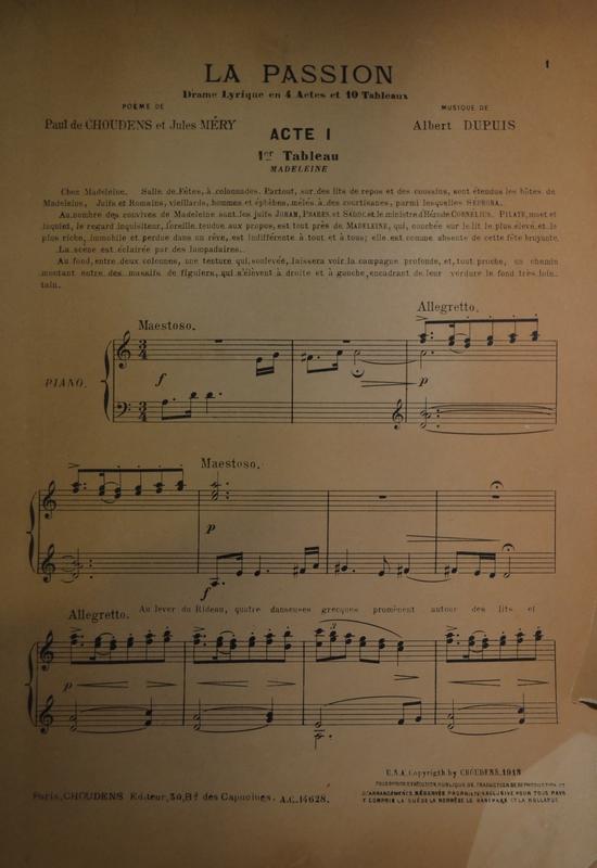 LA PASSION BY ALBERT DUPUIS, More Informations...