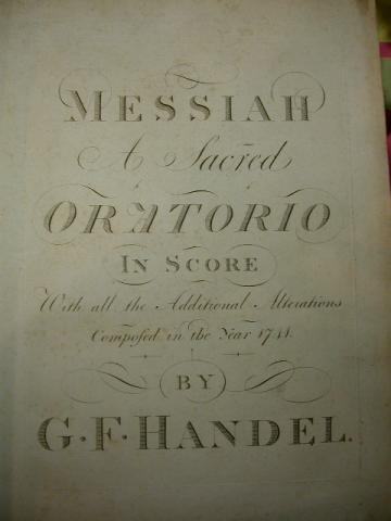 MESSIAH BY HAENDEL , More Informations...
